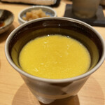 鮨 龍次郎 - 綺麗な黄色！とうもろこしの茶碗蒸し♪
