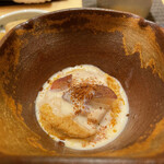 鮨 龍次郎 - あん肝とピオーネ♡あん肝との組み合わせ何パターンあるんじゃろか