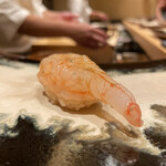 鮨 龍次郎 - ボタン海老(たぶん)あまぁぁぁ