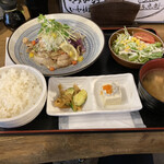 大阪産料理 空 - 日替り定食（豚肉と玉ねぎのレモンソース炒め）