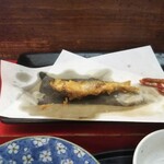 天ぷら　若杉 - 稚鮎の天ぷら。