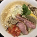 鴨出汁中華蕎麦 麺屋yoshiki - 鴨とトリュフのクリーミー冷やし和えつけそば