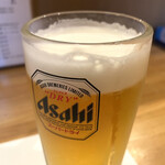 みず季 - 生ビール、瞬殺ww