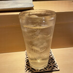 鮨 さいとう - 梅酒のソーダ割