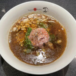 Japanese Soba Noodles 蔦 - 「黒毛和牛と本枯れ節の醤油ラーメン」1600円