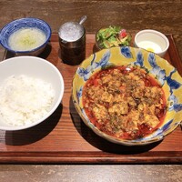 中華旬彩 森本 - 四川式麻婆豆腐セット