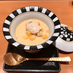 八新鮨 - ドルチェドリームとマスカルポーネチーズの冷製茶碗蒸し 