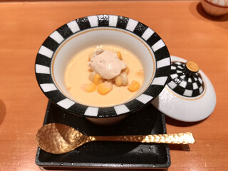 Hasshin Zushi - ドルチェドリームとマスカルポーネチーズの冷製茶碗蒸し 