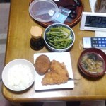 うまいち - アジフライとカレーコロッケ