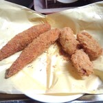 うまいち - チキンカツとウインナー