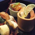 雑穀 - 前菜、炊き合わせ、酢の物