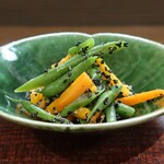 桶家乃隠居 - いんげん黒ごま和え