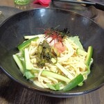 パスタスタジアム　よろこば食堂 - しなやかきゅうりと高菜と明太子のパスタ