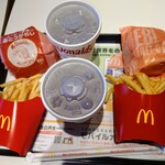 マクドナルド - ジューシーチキン赤とうがらしセット & えびフィレオセット