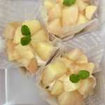 ローザンヌ - 後日また自宅用に桃のケーキを3個購入♪