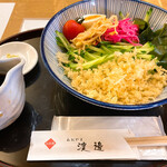 あおやま長寿庵 - 冷やしたぬきそば（1000円）