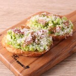 Italian Bar LA VIOLA - 【7月お勧め】枝豆とペコリーノチーズのブルスケッタ