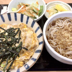 Yabusoba - 合わせ丼（小親子丼、小たぬき）