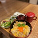 Paitan Oyako-don (Chicken and egg bowl)