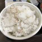 牛かつもと村 - 麦飯～