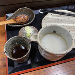 そば くら富 - 別仕立て、とろみある蕎麦湯