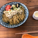 ラーメン イッケン - 7月の限定麺。茄子と山椒のまぜそば。850円税込