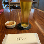 Kicchin Sakurai - 生ビールはエビスでした。おつまみが嬉しいサービスです