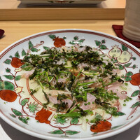 すし 副島康広 - 甘鯛　7日熟成　柿酢
                    　熟成された甘鯛の酢の物。酢加減もちょうど良く絶品だった⭐️⭐️⭐️⭐️⭐️
                    
                    