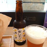 Awajishima baga - セットドリンクをビールにすると300円位お得✨淡路島産のレモンピールが爽やかで、特に揚げたてポテトとベストマッチ！