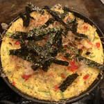 Meidai Okonomiyaki Inaka Teppan Robata Hanaya - とろろ焼き