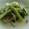 uminomieruresutorammateria - 季節の野菜と太刀魚、鮪のカルパッチョ