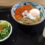 Marugame Seimen Kate Purishin Sapporo Ten - 牛肉キムチぶっかけ(冷)