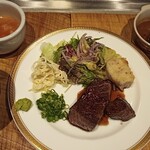 鉄板肉酒場 横川トレス - 特選！牛赤身肉のステーキ定食