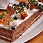 ツボミカフェ　ダイニング - 4,500円特別コースに付くデザートのケーキです。家族でも、デートでも人気のメニューです。