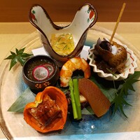 難波 鮨 よこ田 - 座付　5種盛り