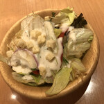 鶴亀飯店 - ランチセット(サラダ・ドリンク)　¥180