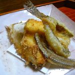 千松しま - 【ハゼと渡り蟹の甲羅揚げ】◎2012/10