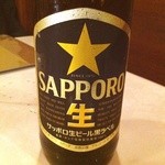 Sukottokyuukan - 生ビールはなし。瓶ビールはサッポロ黒ラベルか、キリンのラガー。
