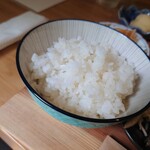 TAWA - かまどで炊いたごはん。お茶碗、ツレがどこのんか見たら、Francfrancのだった。