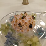 シェ ケンタロウ - 本日のデザート：紫陽花