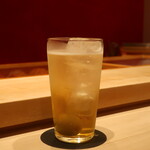 鮨 しみづ - 梅酒ソーダ割り