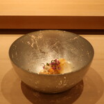 鮨 しみづ - 長崎産 蒸しうちわ海老 土佐酢仕立て