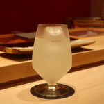 鮨 しみづ - かぼすジュースのソーダ割り