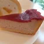 Cafe茶珈 - いちごチーズケーキ