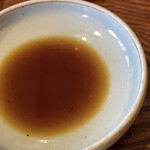 いし豆 - そばがきの醤油♬