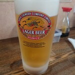 ささのや - 二杯目ラガー♪