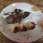 ささのや - ニンニク、レバ、チキンボール塩で( ﾟДﾟ)ｳﾏｰ