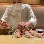 銀座 しのはら - 美しく盛り付け(o'v'o)