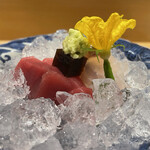 銀座 しのはら - 花キュウリ？キュウリ花？の先っぷりがすんげええ