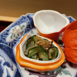 銀座 しのはら - キュウリで八寸終了！何が出るかわかんないから楽しかった～o(^▽^)o